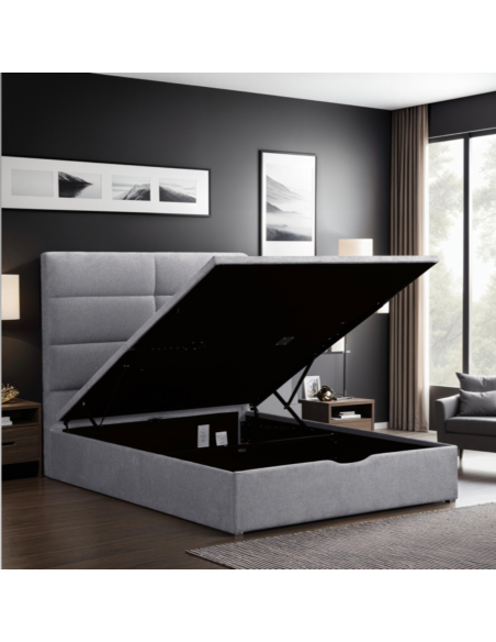 Jessica 5ft Storage Bedframe - Grey
