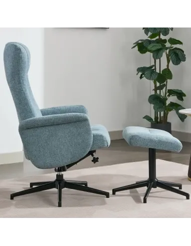 Apero TV Chair & Stool - Ice Blue