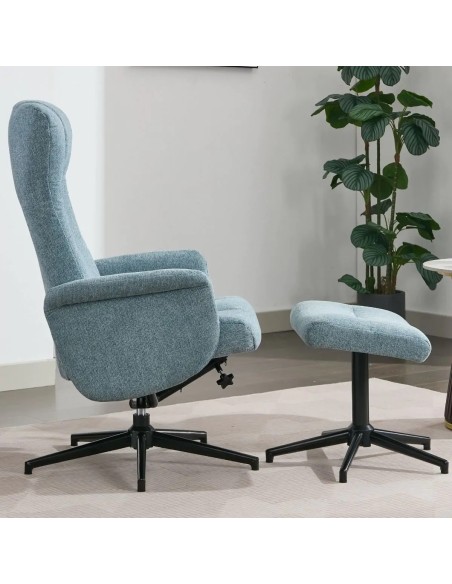 Apero TV Chair & Stool - Ice Blue