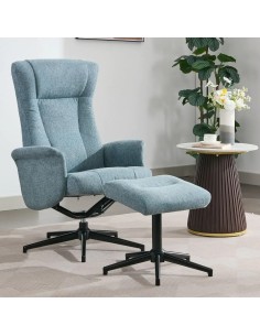 Apero TV Chair & Stool - Ice Blue