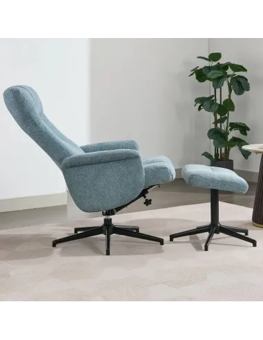 Apero TV Chair & Stool - Ice Blue