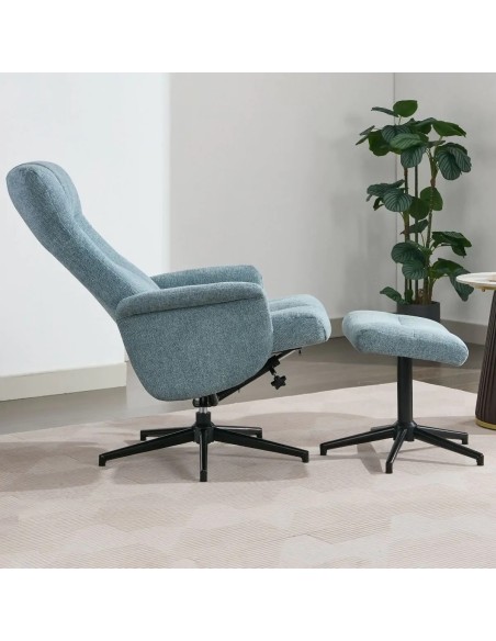 Apero TV Chair & Stool - Ice Blue