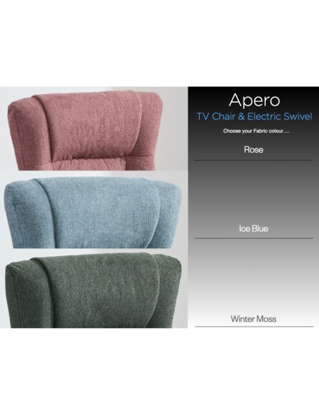 Apero TV Chair & Stool - Ice Blue
