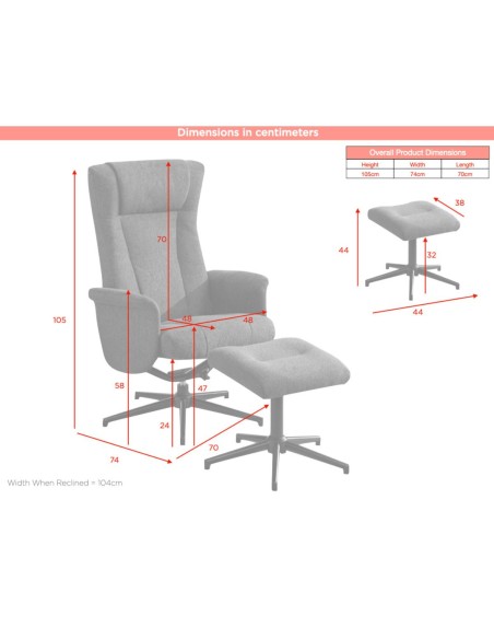 Apero TV Chair & Stool - Ice Blue