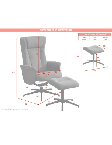 Apero TV Chair & Stool - Rose