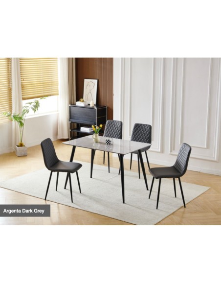 Argenta Dining Chair - Dark Grey