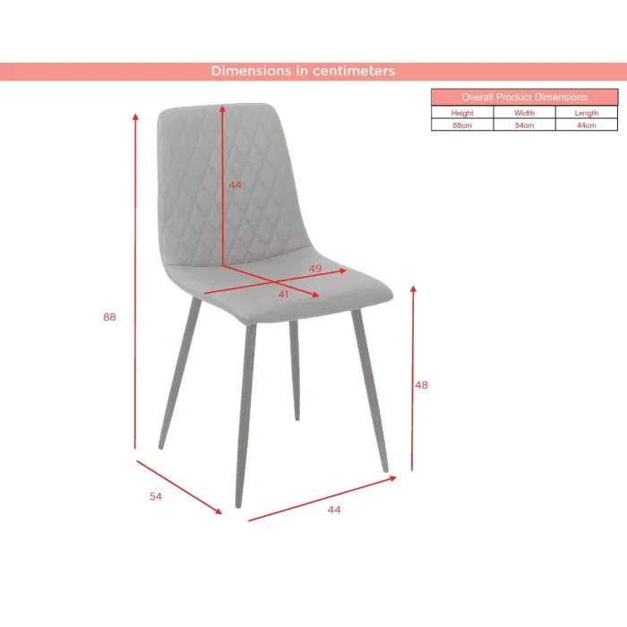 Argenta Dining Chair - Dark Grey