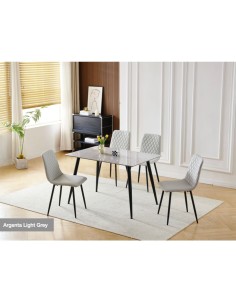 Argenta Dining Chair - Light Grey 2