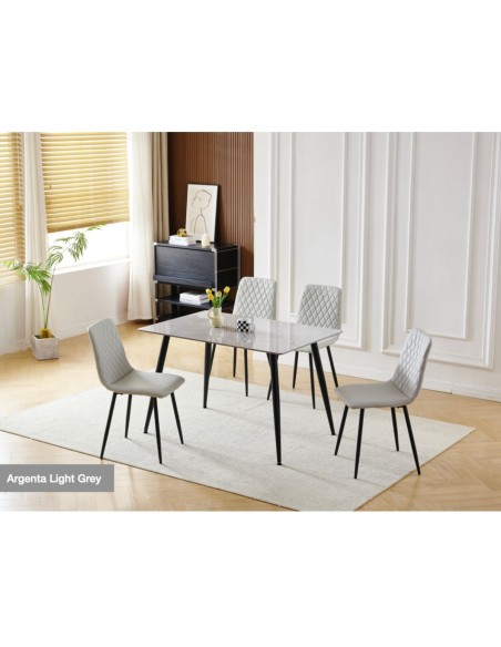 Argenta Dining Chair - Light Grey
