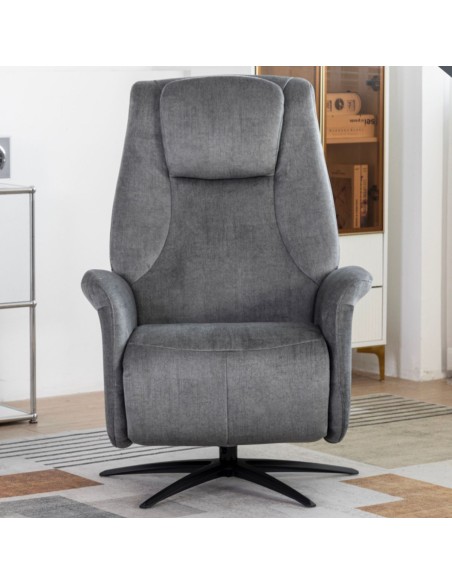 Caesar Electric Swivel Armchair - Grey