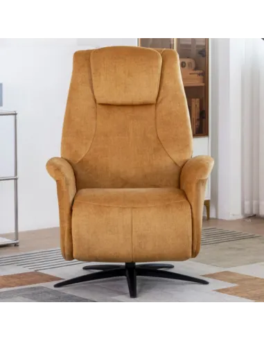 Caesar Electric Swivel Armchair - Amber