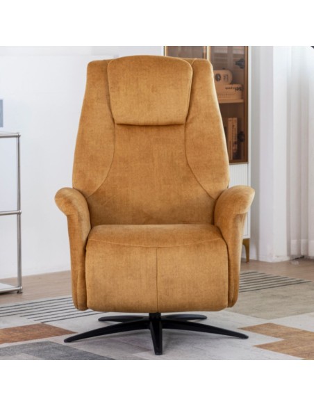Caesar Electric Swivel Armchair - Amber