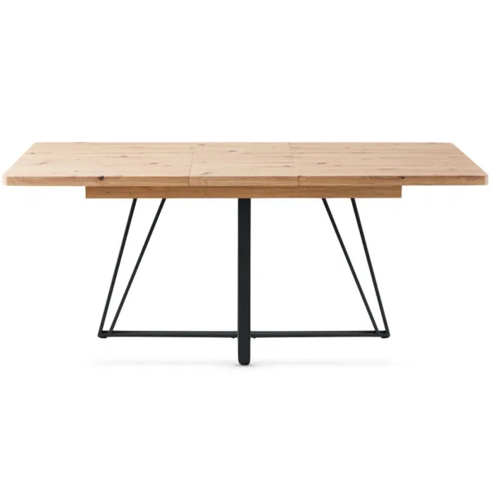 Callington 1.4 - 1.8m Extending Dining Table - Oak and Black