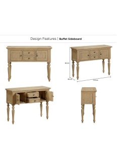 Chateau Buffet Sideboard - Rustic 2