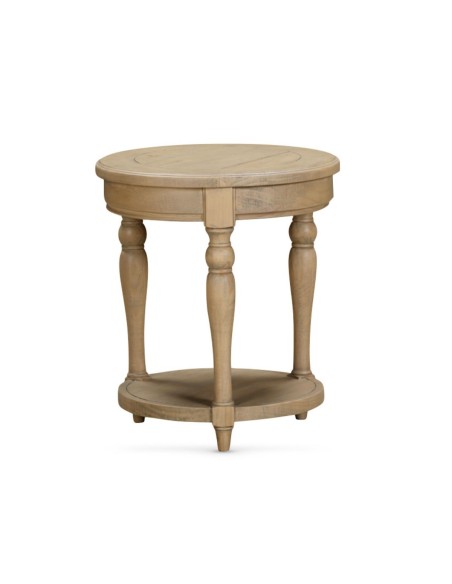 Chateau Round Side Table - Rustic