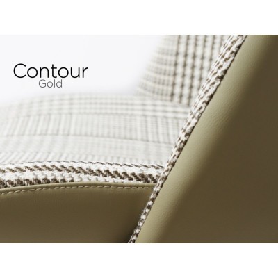 Contour Barstool - Gold/Olive Fusion