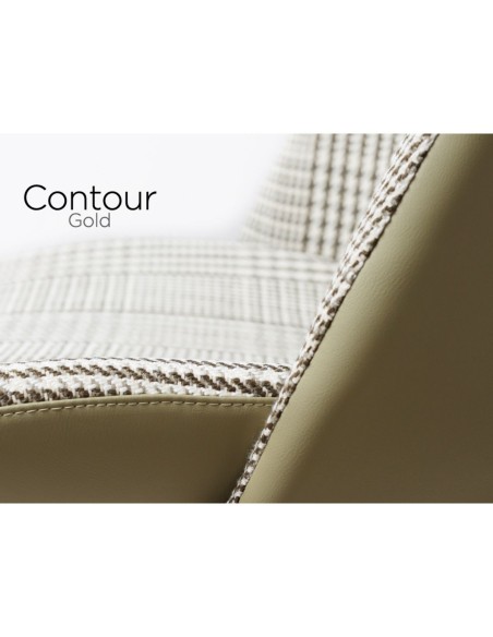 Contour Barstool - Gold/Olive Fusion