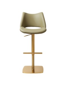 Contour Barstool - Gold/Olive PU