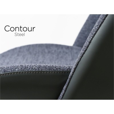 Contour Barstool - Stainless Steel Fusion/Slate Grey