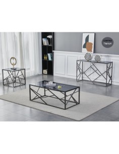 Cortez End Table - Titanium 2
