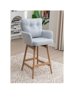 Cotswold Fabric Counter Stool - Silver Grey