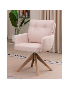 Cotswold Fabric Dining Chair - Blush Pink
