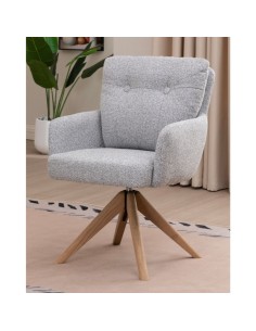 Cotswold Fabric Dining Chair - Silver Grey