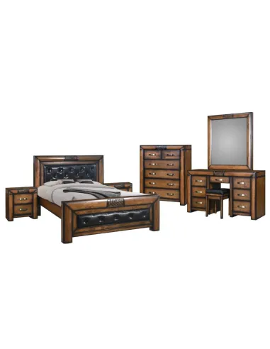 Paris 6ft Bedframe - Dark Wood