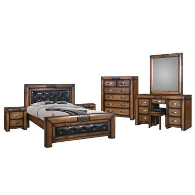 Paris 5ft Bedframe - Dark Wood