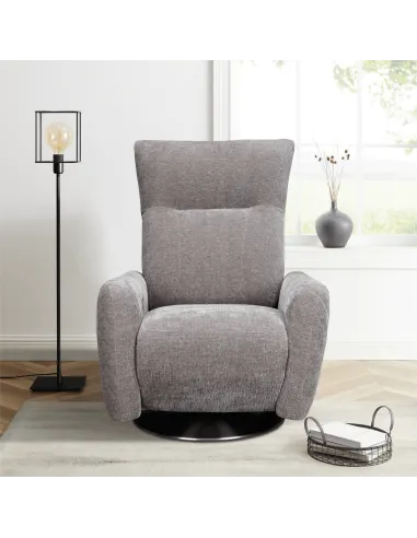 Monti Electric Armchair - Grey Farbic