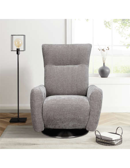 Monti Electric Armchair - Grey Farbic