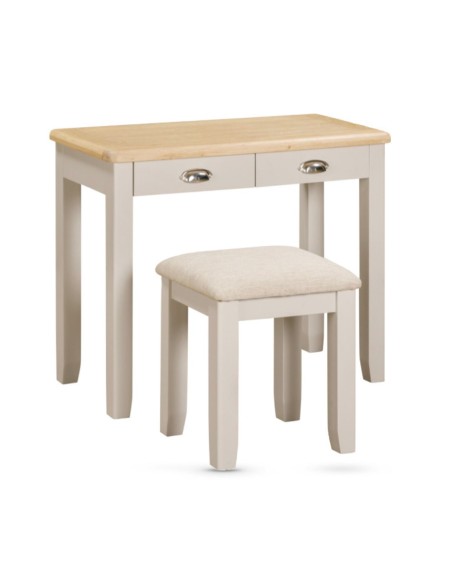 Windermere Dressing Table + Stool - Oyster Grey