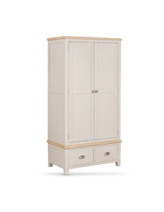 Windermere Double Wardrobe with 2 Drawers - Oyster Grey