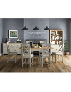 Windermere Square Dining Set - Oyster Grey
