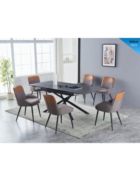 Ventura Extending Dining Table - Light Grey
