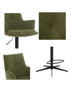 Jacob Barstool - Green Fabric