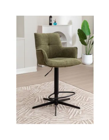 Jacob Barstool - Green Fabric