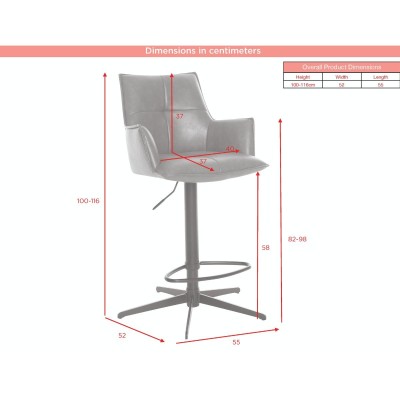 Jacob Barstool - Green Fabric
