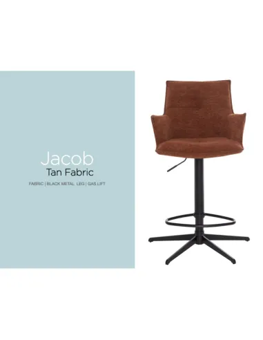 Jacob Barstool - Tan Fabric