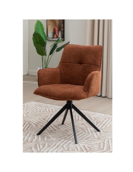 Jacob Dining Chair - Tan Fabric