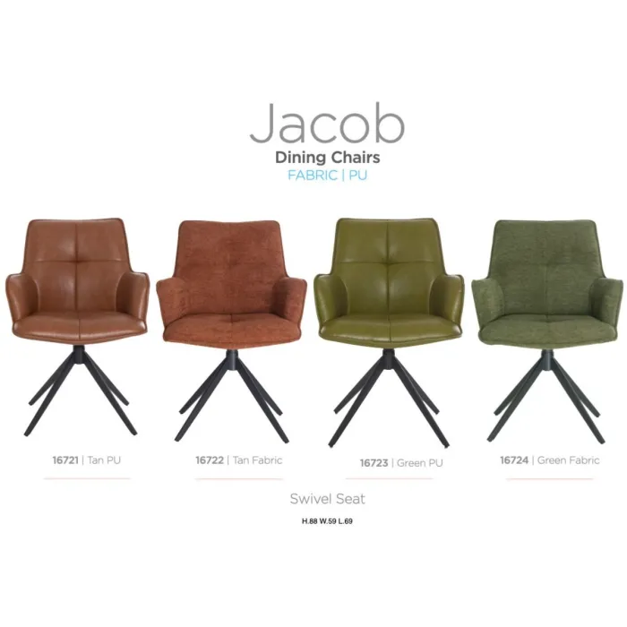 Jacob Dining Chair - Tan PU
