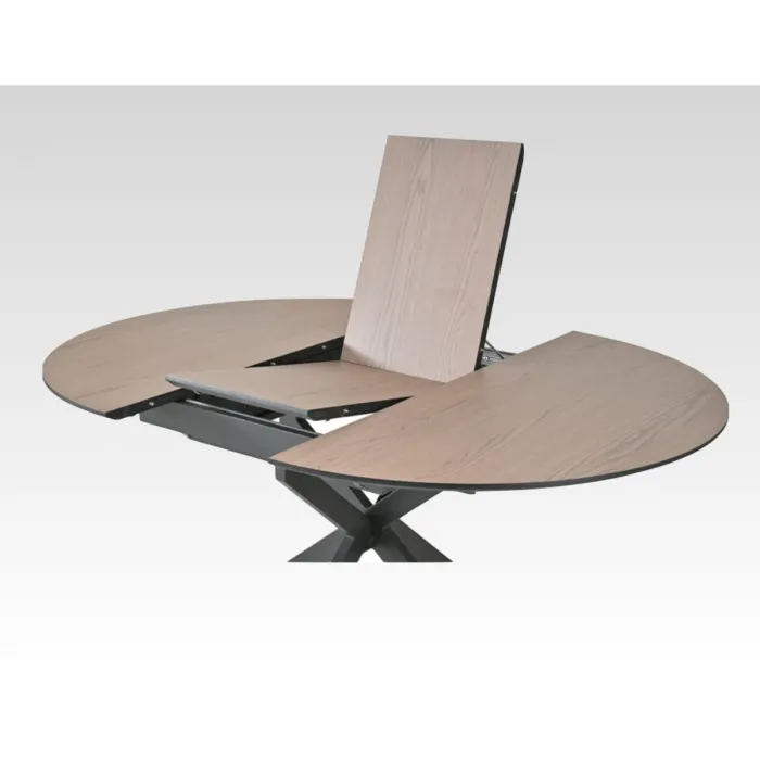Infiniti 120 - 160cm Round Extending Dining Table - Ashen Oak