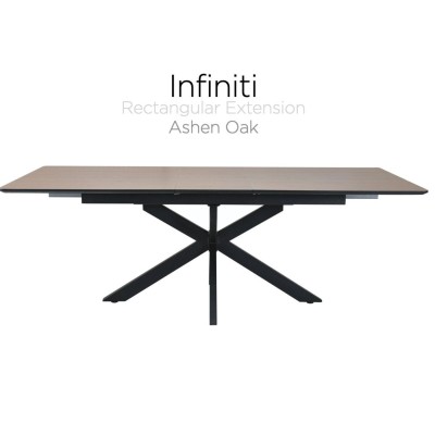 Infiniti 140 - 180cm Extending Dining Table - Dune Oak