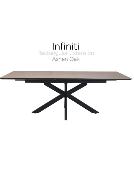 Infiniti 140-180cm Extending Dining Table - Dune Oak