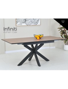 Infiniti 180-220cm Extending Dining Table - Ashen Oak