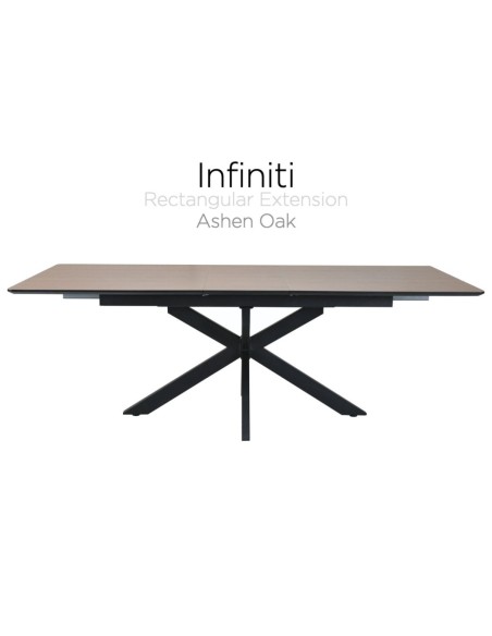 Infiniti 180-220cm Extending Dining Table - Ashen Oak
