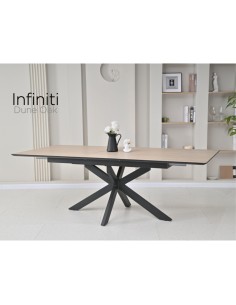 Infiniti 180-220cm Extending Dining Table - Dune Oak
