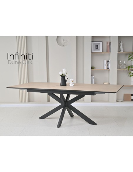 Infiniti 180-220cm Extending Dining Table - Dune Oak