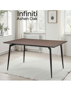 Infiniti 140cm Dining Table - Ashen Oak