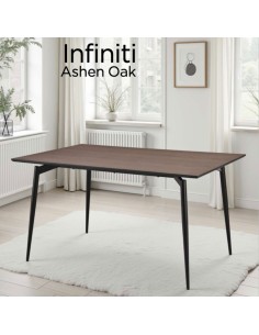 Infiniti 160cm Dining Table - Dune Oak